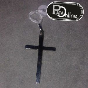 Colgante de plata. Cruz moderna minimalista 17mm x 30mm.