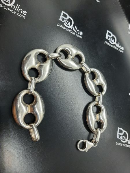 PULSERA de plata de 18cm con 5 eslabones - Imagen 2