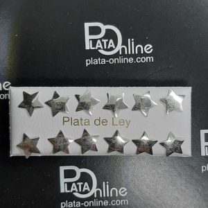 Pendientes de plata ESTRELLA 1cm