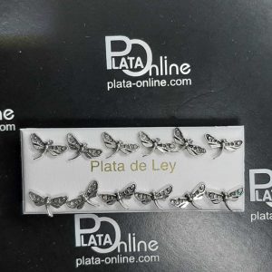 Pendientes de plata LIBÉLULA 7mm x 11mm