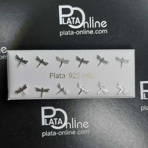 Pendientes de plata LIBÉLULA 7mm x 5mm