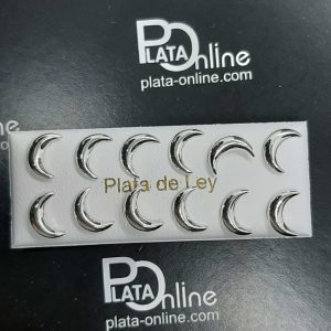Pendientes de plata MEDIA LUNA 1,0cm