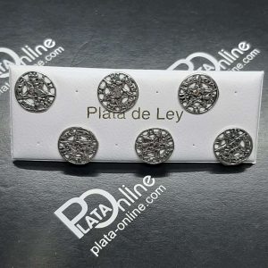 Pendientes de plata TETRAGRAMATÓN calado 11,5mm
