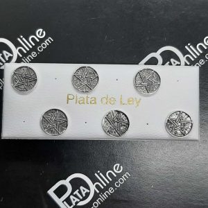 Pendientes de plata TETRAGRAMATÓN  macizo 9mm